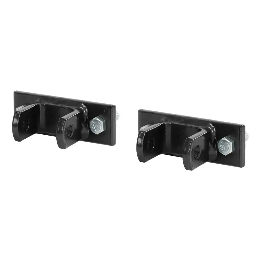 CURT 19748 Adjustable Tow Bar Bumper Brackets (1/2" Pin Holes) - View 1