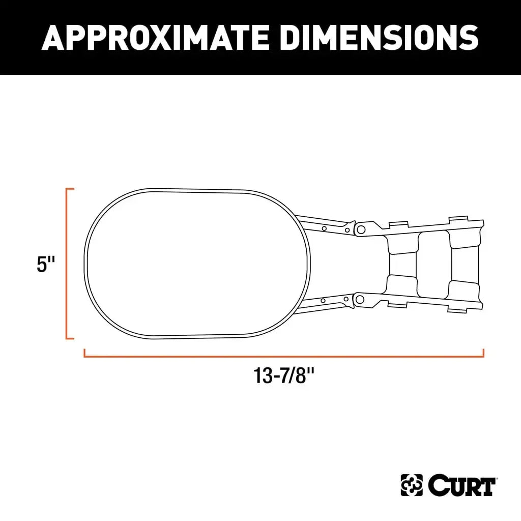 CURT 20002 Extended View Tow Mirror - View 2