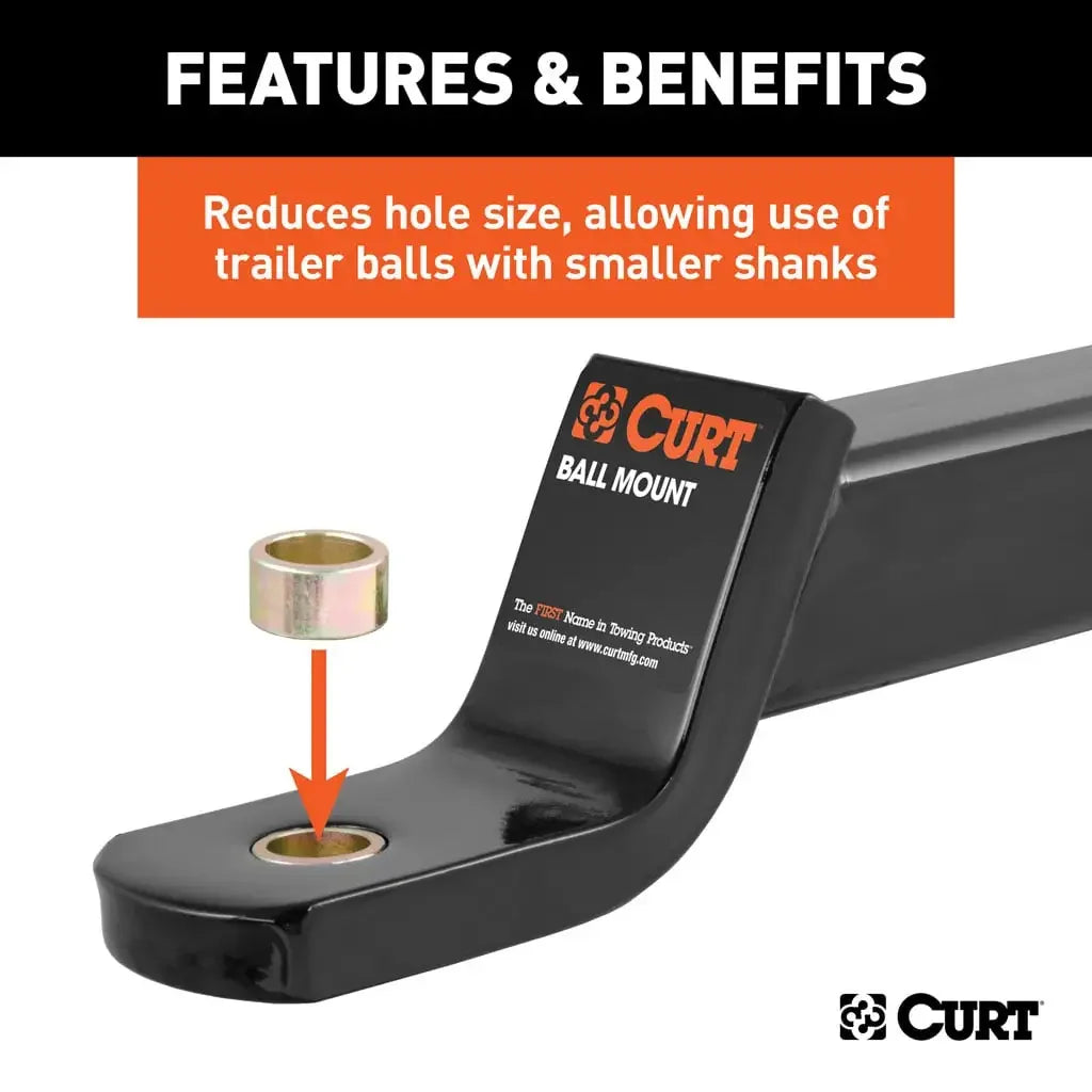 CURT 21100 Trailer Ball Reducer Bushing (From 1" to 3/4" Stem) - View 4