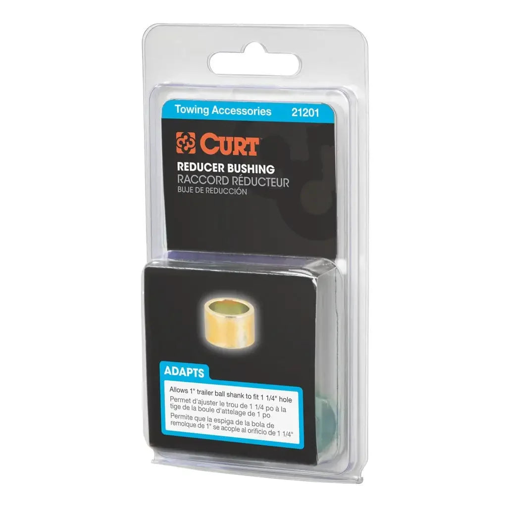 CURT 21201 Trailer Ball Reducer Bushing (From 1-1/4" to 1" Stem, Packaged) - View 6