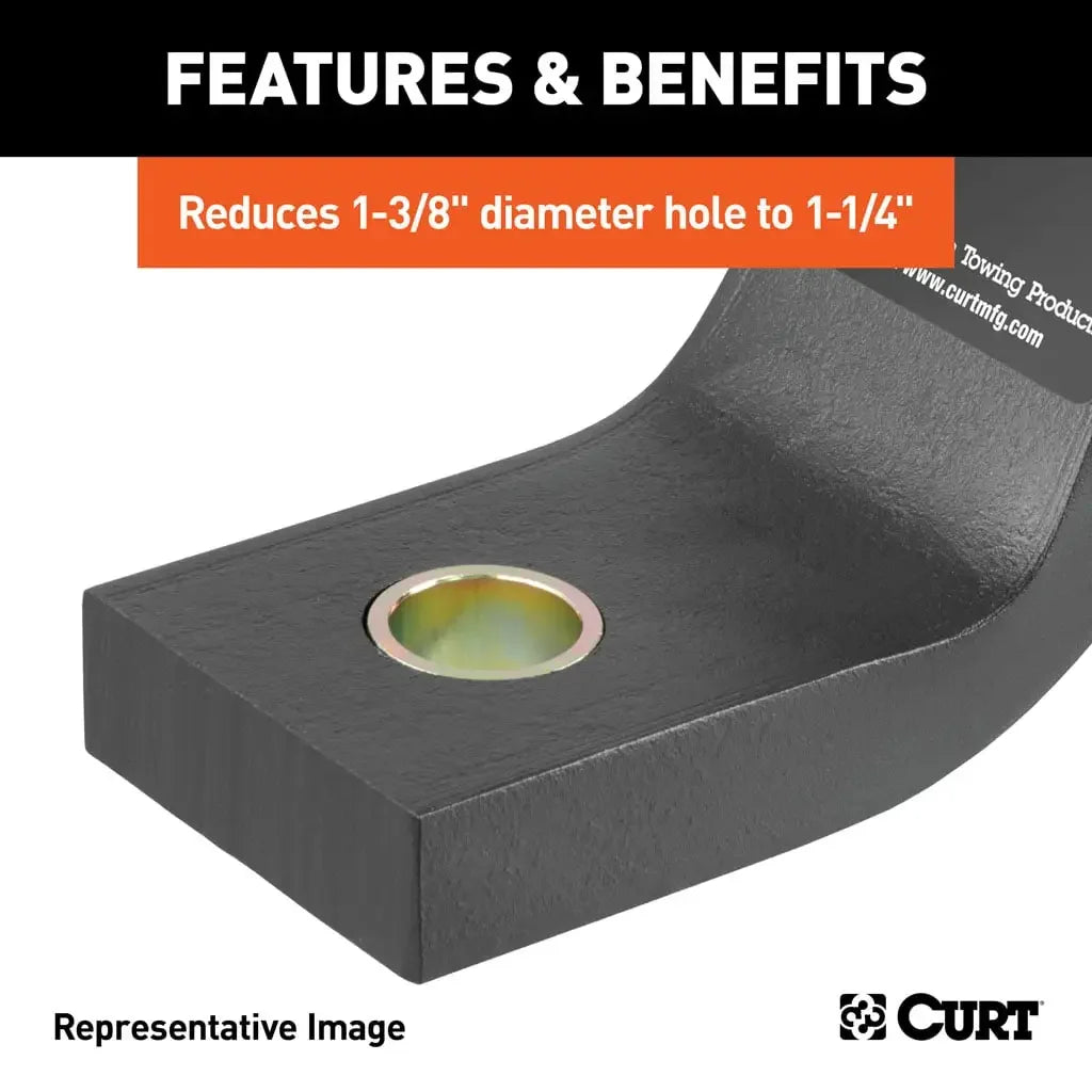 CURT 21300 Trailer Ball Reducer Bushing (From 1-3/8" to 1-1/4" Stem) - View 5