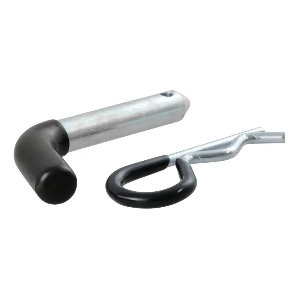 CURT 21411 1/2" Hitch Pin (1-1/4" Receiver, Zinc with Rubber Grip, Packaged) - View 2