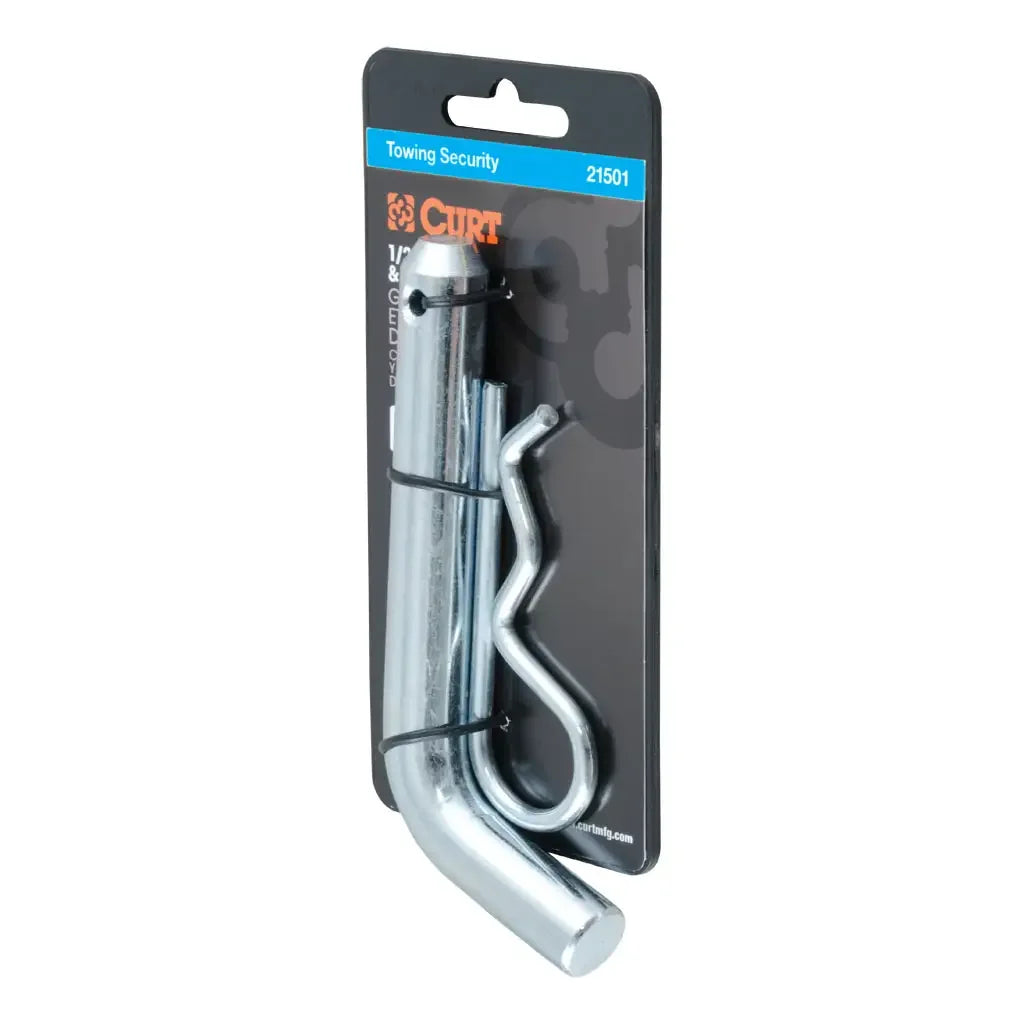 CURT 21501 5/8" Hitch Pin (2" Receiver, Zinc, Packaged) - View 1
