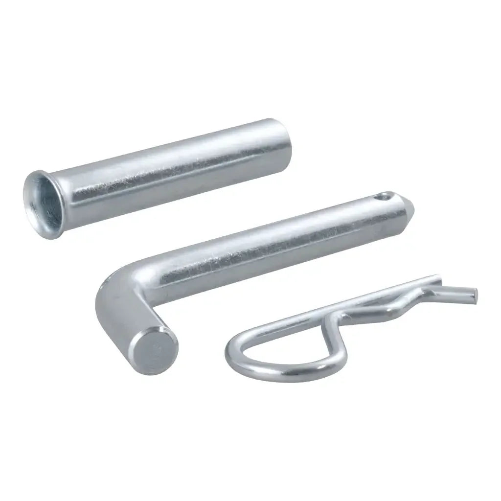 CURT 21502 1/2" Hitch Pin with 5/8" Adapter (1-1/4" or 2" Receiver, Zinc, Packaged) - View 1