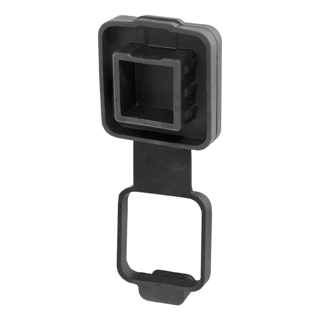CURT 21728 2" Rubber Hitch Tube Cover with 4-Way Flat Holder (Packaged) - View 2
