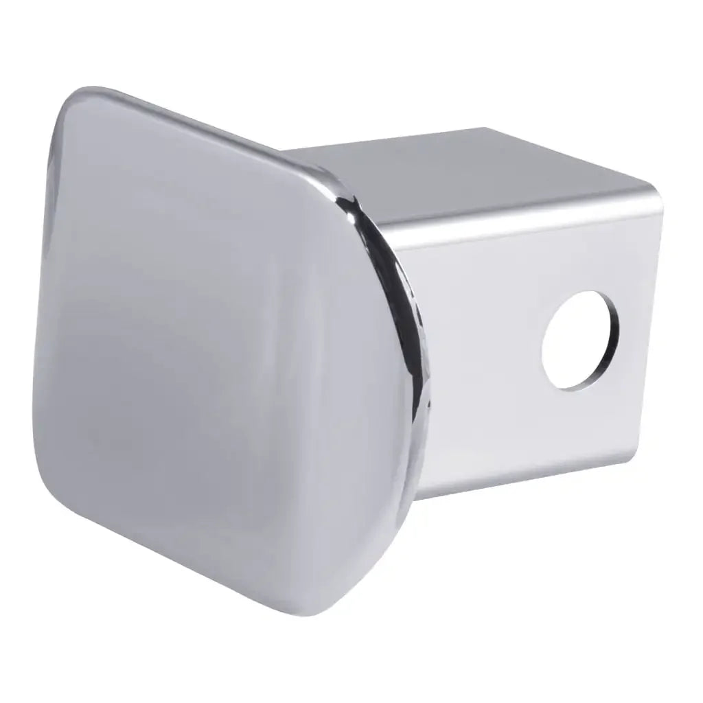 CURT 22171 2" Chrome Plastic Hitch Tube Cover (Packaged) - View 2