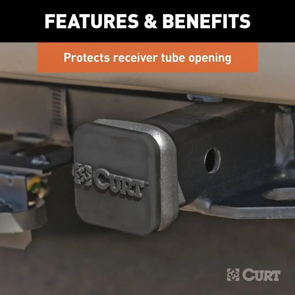 CURT 22271 1-1/4" Rubber Hitch Tube Cover - View 4