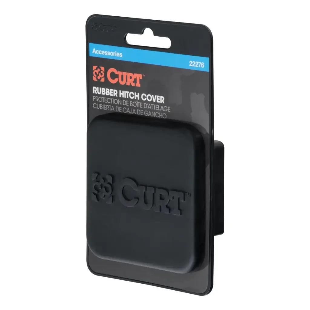 CURT 22276 2" Rubber Hitch Tube Cover (Packaged) - View 1
