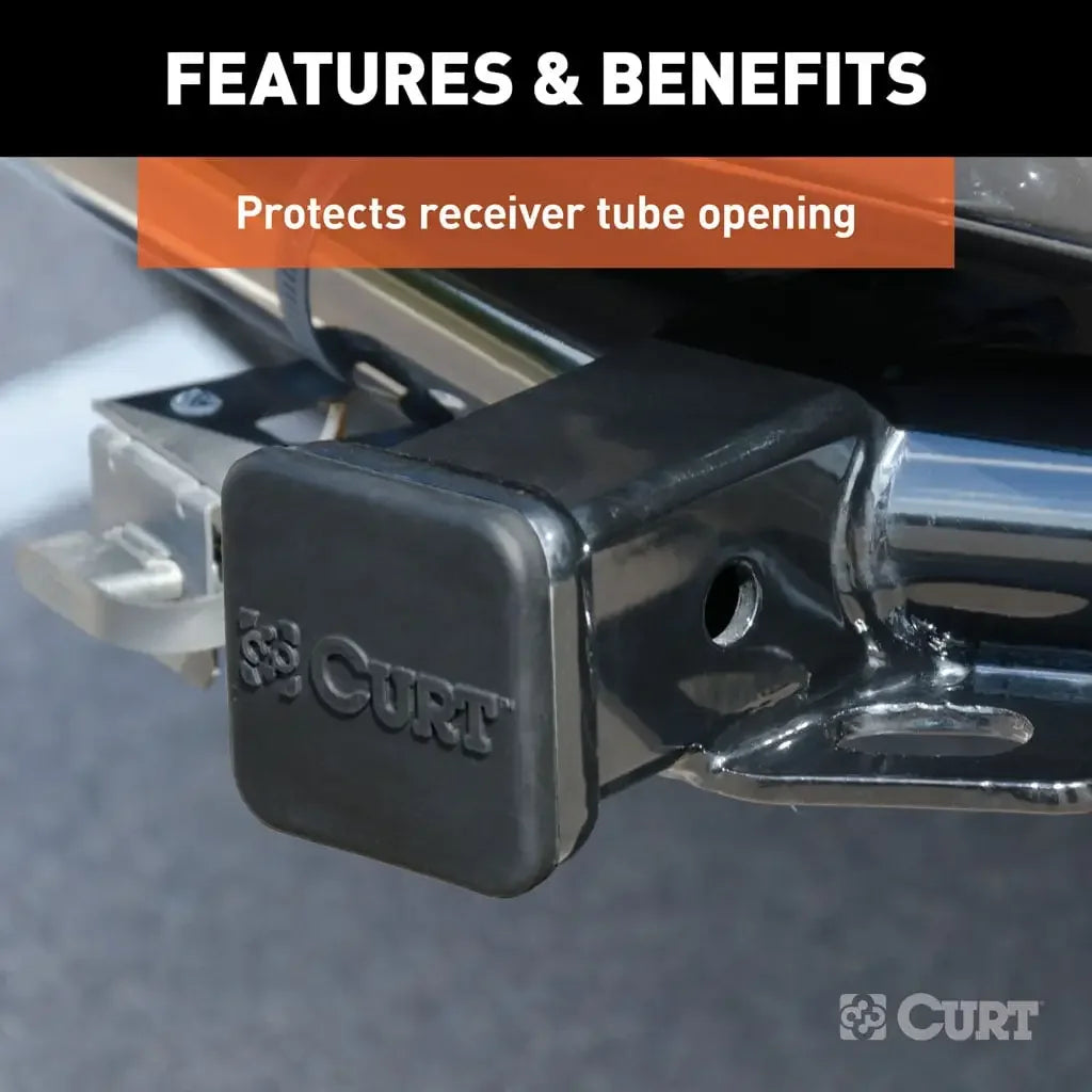CURT 22276 2" Rubber Hitch Tube Cover (Packaged) - View 5