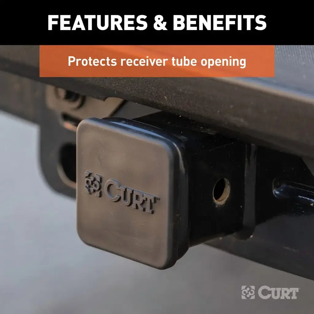 CURT 22277 2-1/2" Rubber Hitch Tube Cover - View 4