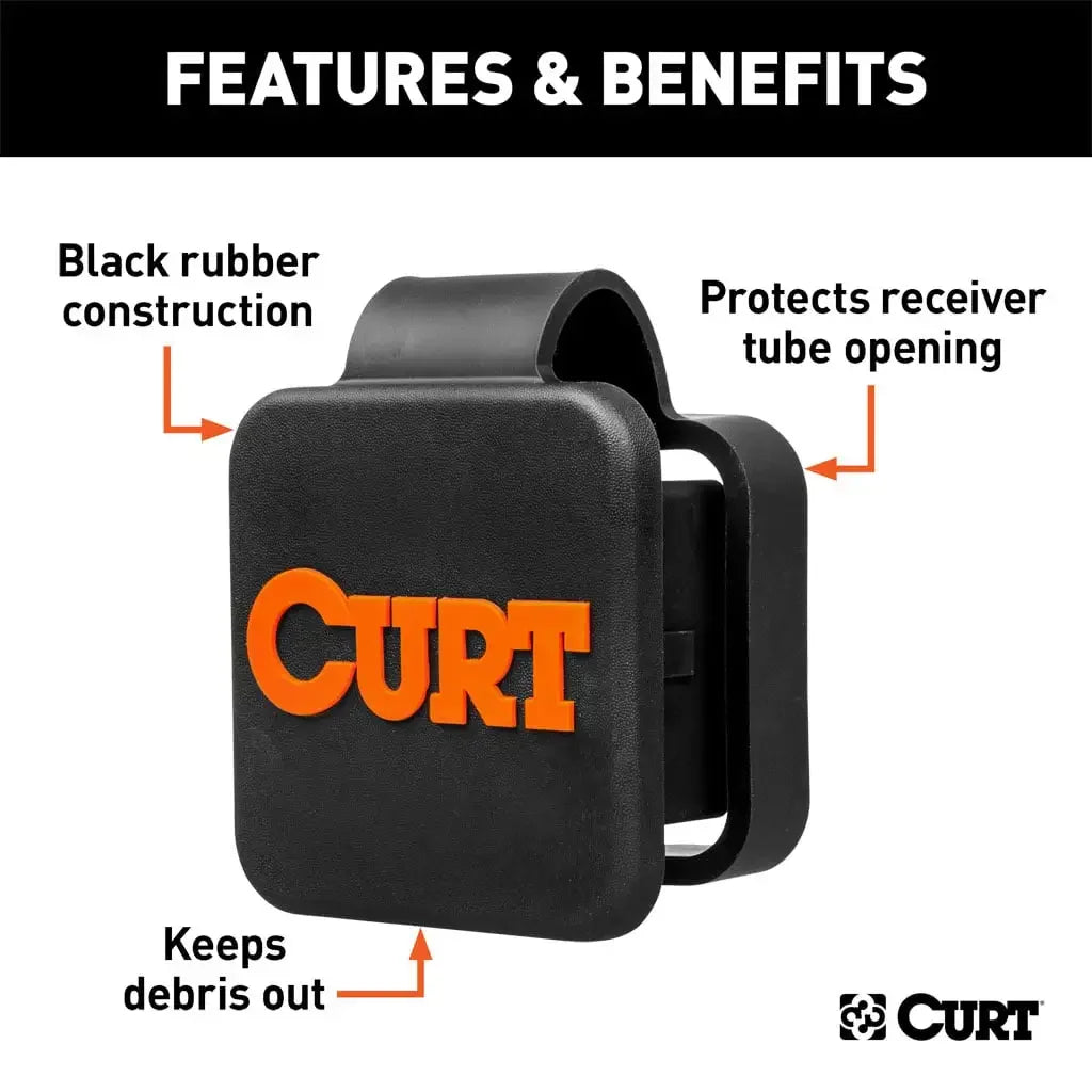 CURT 22279 2" Rubber Hitch Tube Cover - View 4