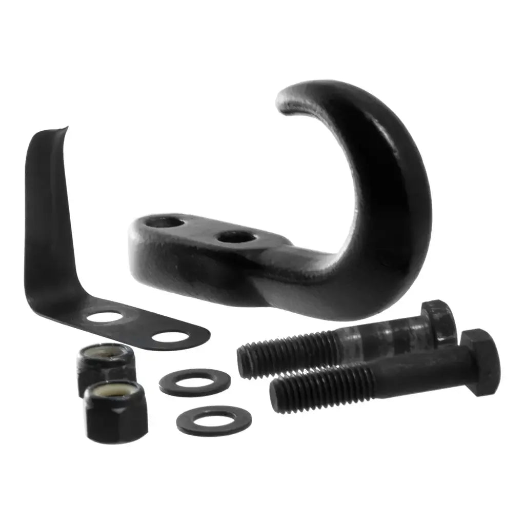 CURT 22411 Tow Hook with Hardware (10,000 lbs., Black) - View 1