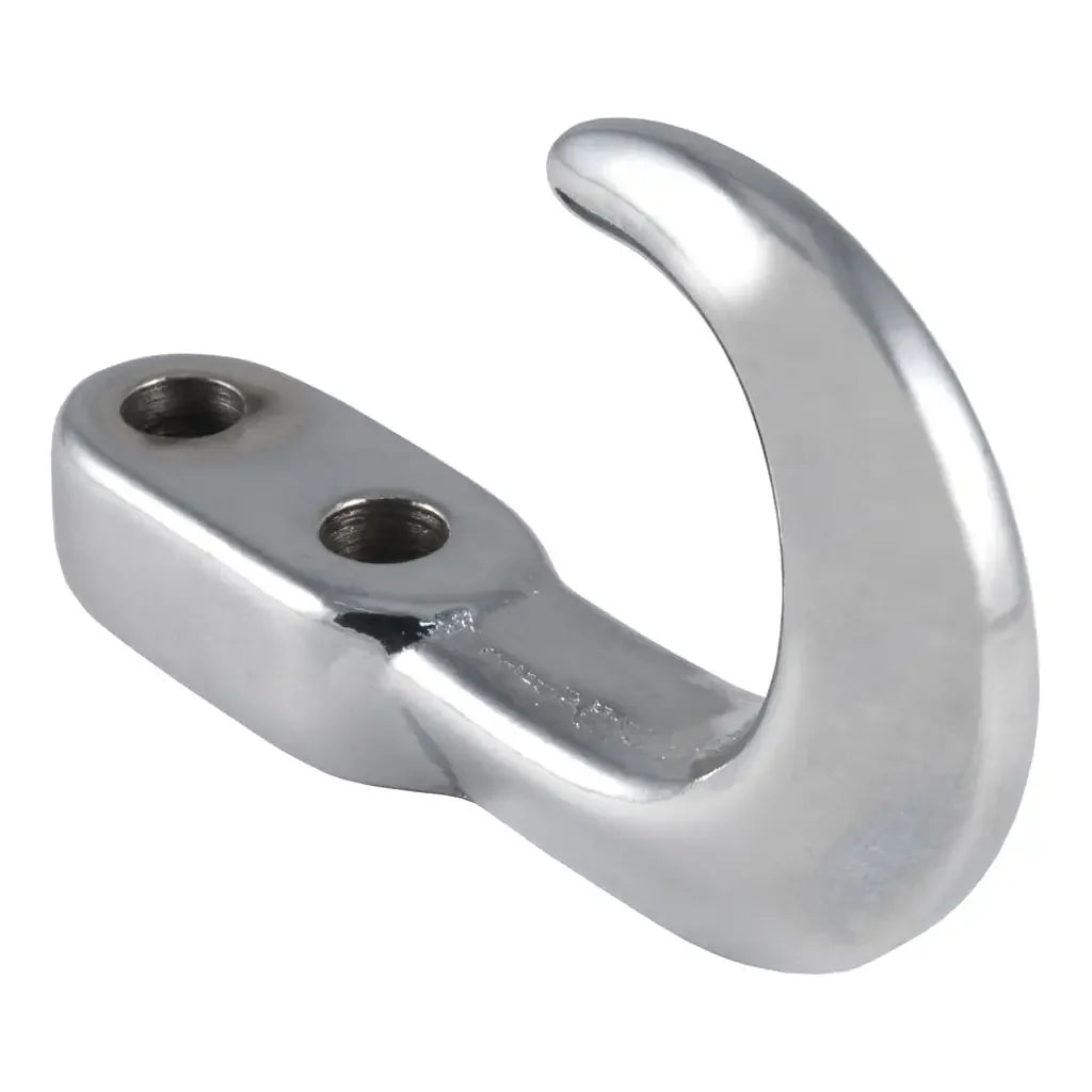 CURT 22420 Tow Hook (10,000 lbs., Chrome) - View 1