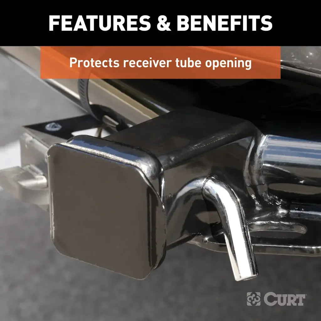 CURT 22750 2" Black Steel Hitch Tube Cover - View 4