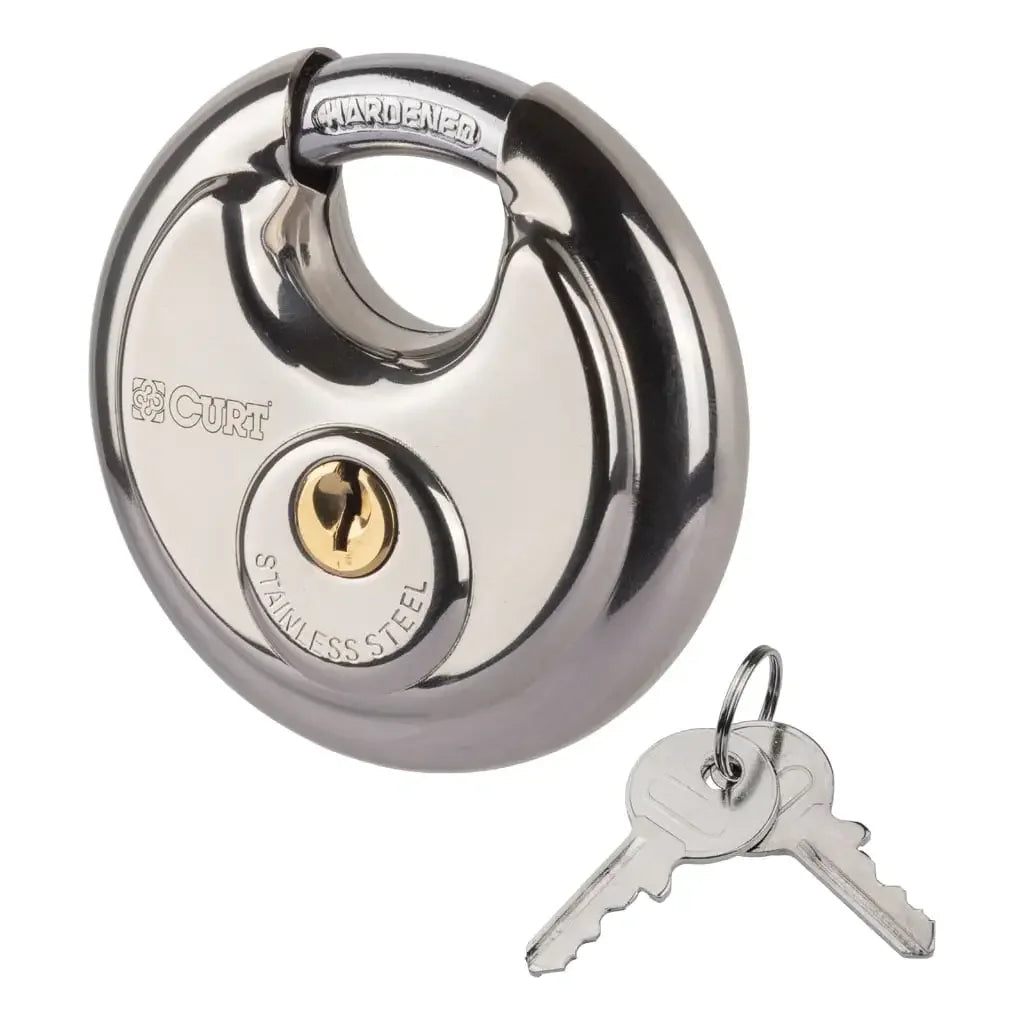 CURT 23084 Stainless Steel Disc Lock - View 1