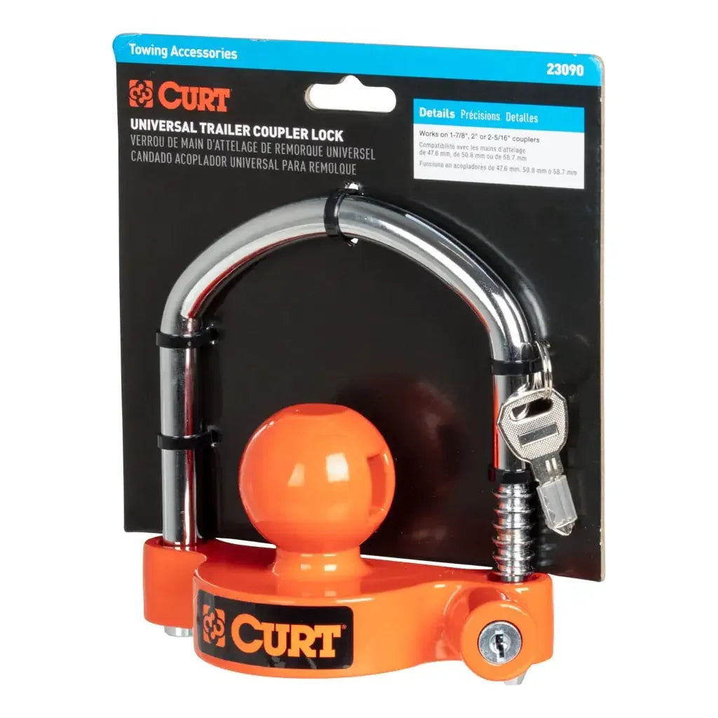 CURT 23090 Universal Trailer Coupler Lock - View 8