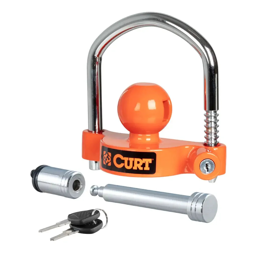 CURT 23092 Hitch & Coupler Lock Set, 2" or 2-1/2" Receivers, 1-7/8" to 2-5/16" Couplers - View 1