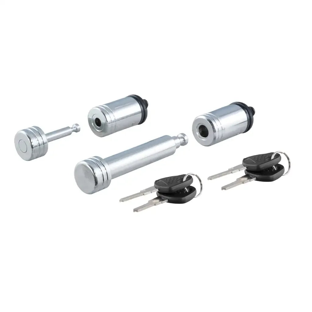 CURT 23526 Hitch & Coupler Lock Set (2" Receiver, 7/8" Latch) - View 1