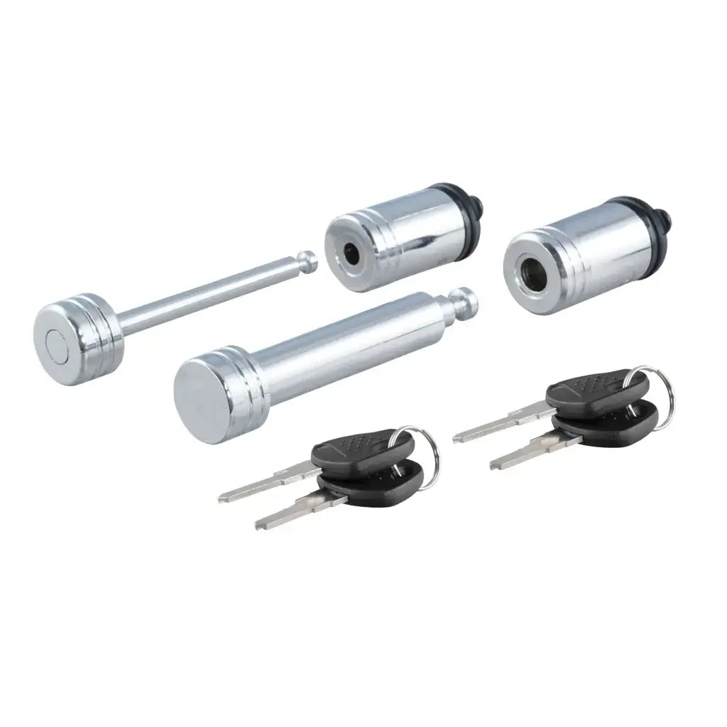 CURT 23527 Hitch & Coupler Lock Set (2" Receiver, 2-1/2" Latch) - View 1