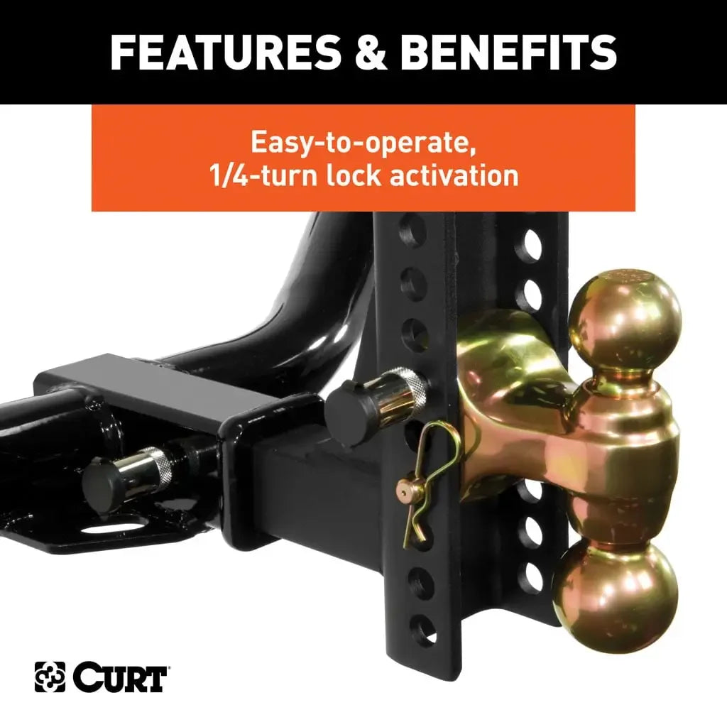 CURT 23556 Channel Mount Lock Set (5/8" Diameter) - View 5