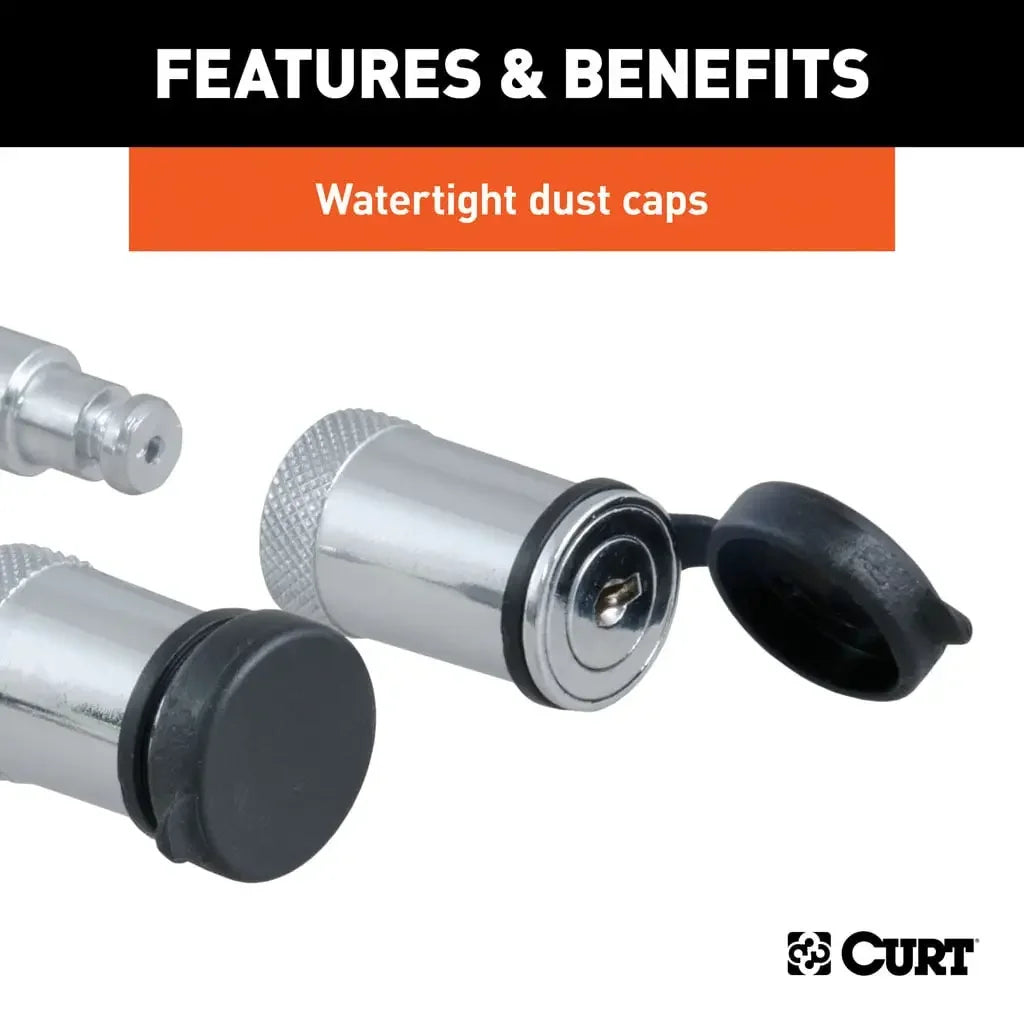 CURT 23556 Channel Mount Lock Set (5/8" Diameter) - View 6