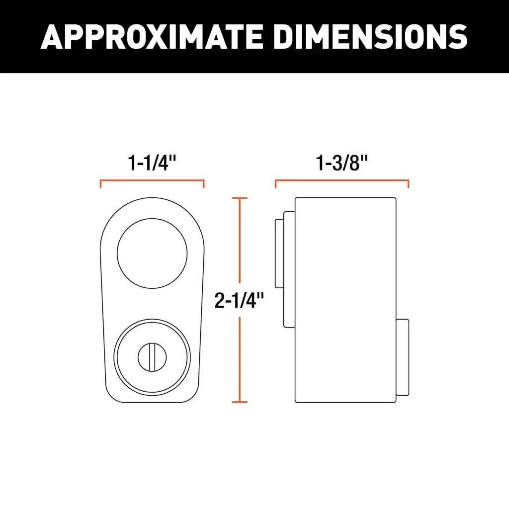 CURT 23562 Spare Tire Lock (Chrome) - View 2