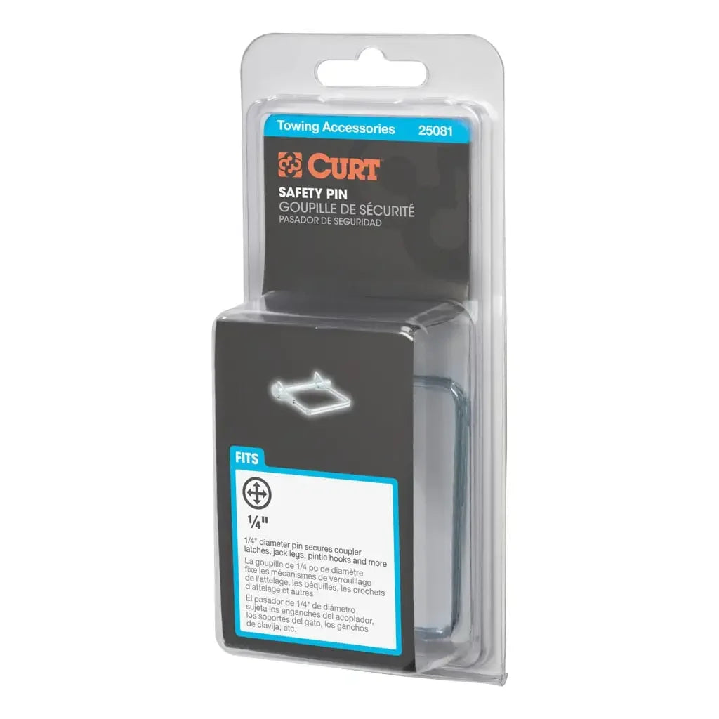 CURT 25081 1/4" Safety Pin (2-3/4" Pin Length, Packaged) - View 5