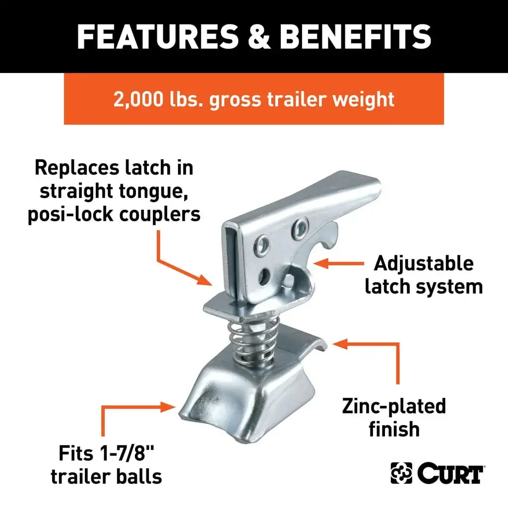 CURT 25094 Replacement 1-7/8" Posi-Lock Coupler Latch for Straight-Tongue Couplers - View 3