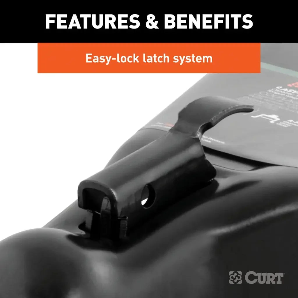 CURT 25200 2-5/16" A-Frame Coupler with Easy-Lock (10,000 lbs, Black) - View 4