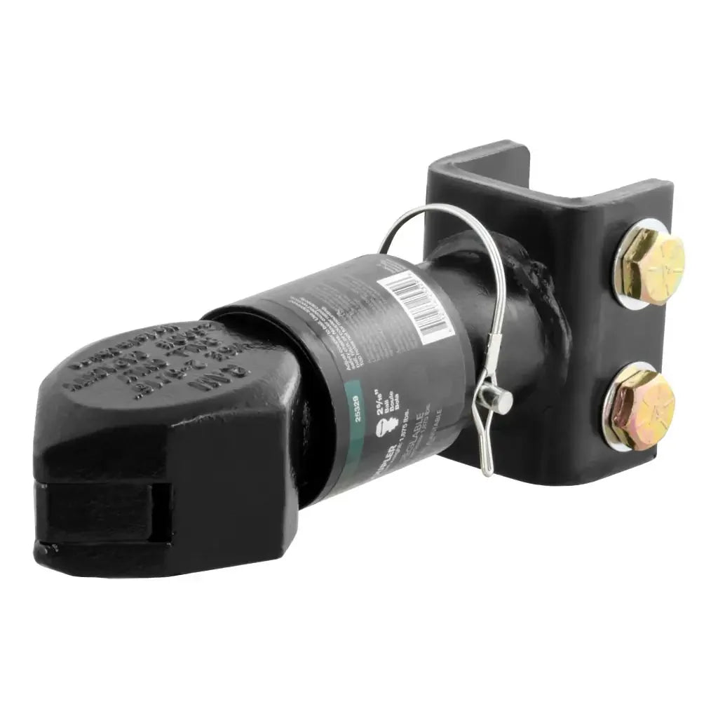 CURT 25329 2-5/16" Channel-Mount Coupler with Sleeve-Lock (12,500 lbs, Black) - View 1