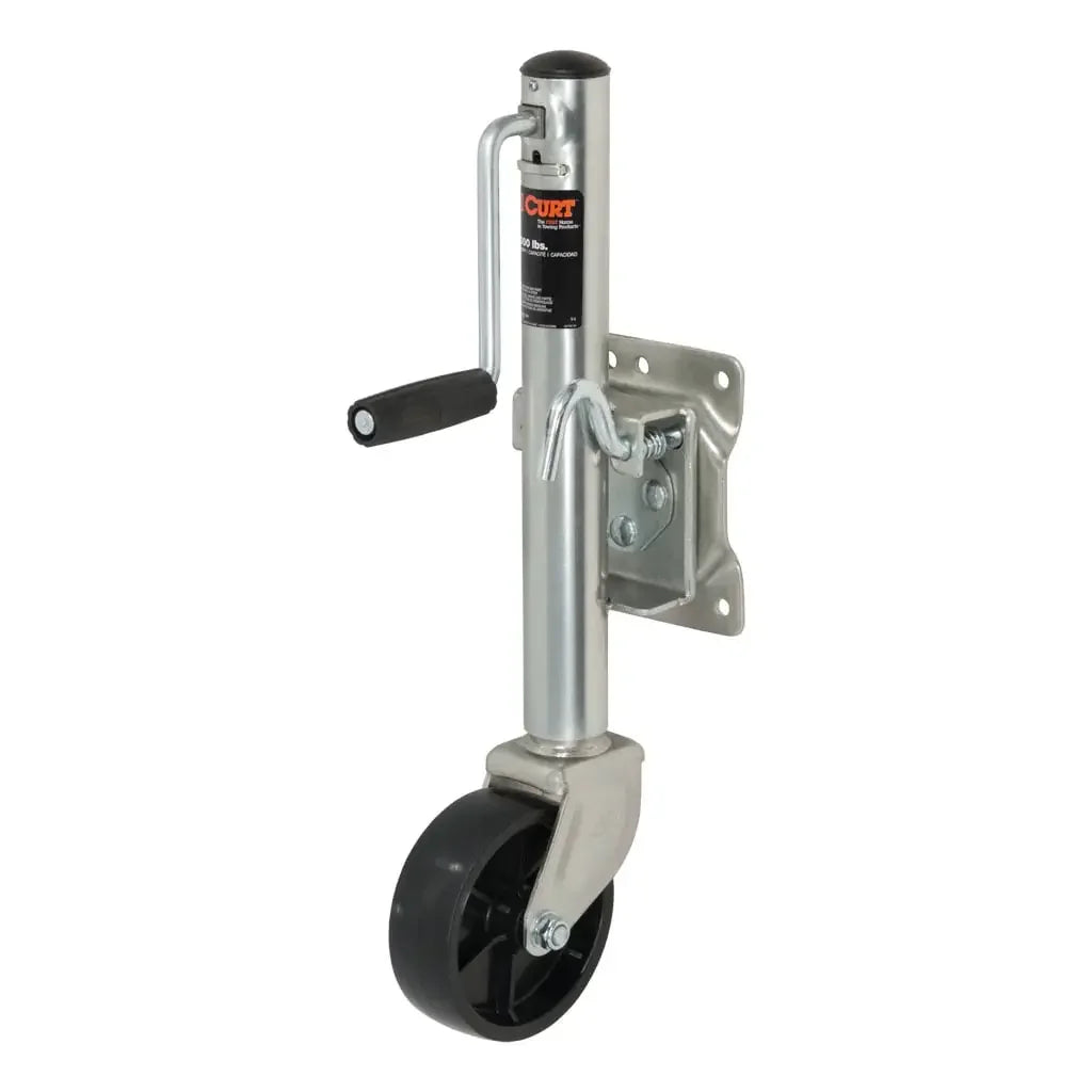 CURT 28112 Marine Jack with 6" Wheel (1,200 lbs, 10" Travel) - View 1