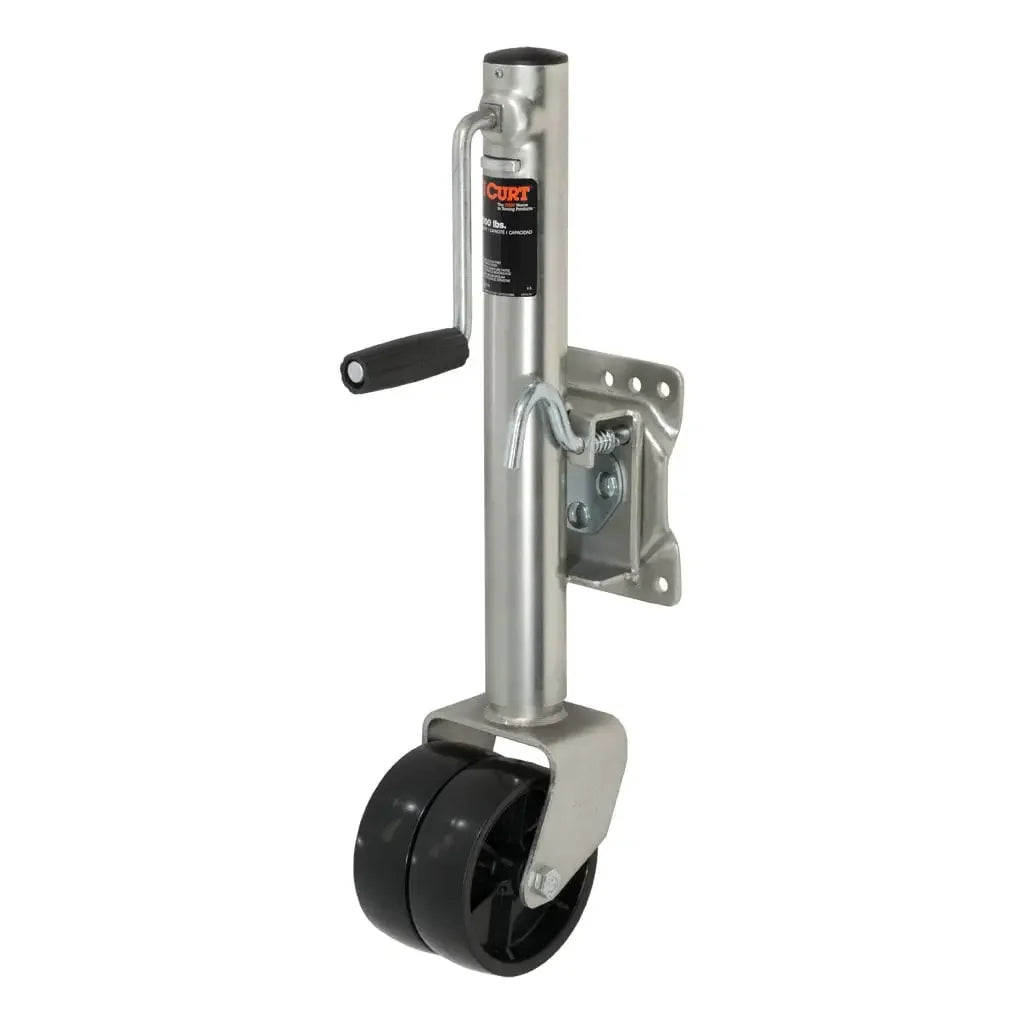 CURT 28155 Marine Jack with Dual 6" Wheels (1,500 lbs, 10" Travel) - View 1