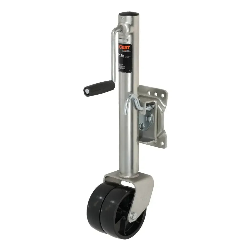 CURT 28156 Marine Jack with Dual 6" Wheels (1,500 lbs, 10" Travel, Packaged) - View 9