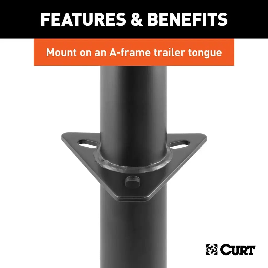 CURT 28203 A-Frame Jack with Top Handle (2,000 lbs, 15" Travel, Packaged) - View 4