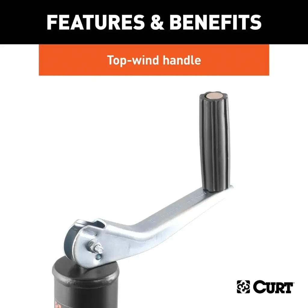 CURT 28203 A-Frame Jack with Top Handle (2,000 lbs, 15" Travel, Packaged) - View 5