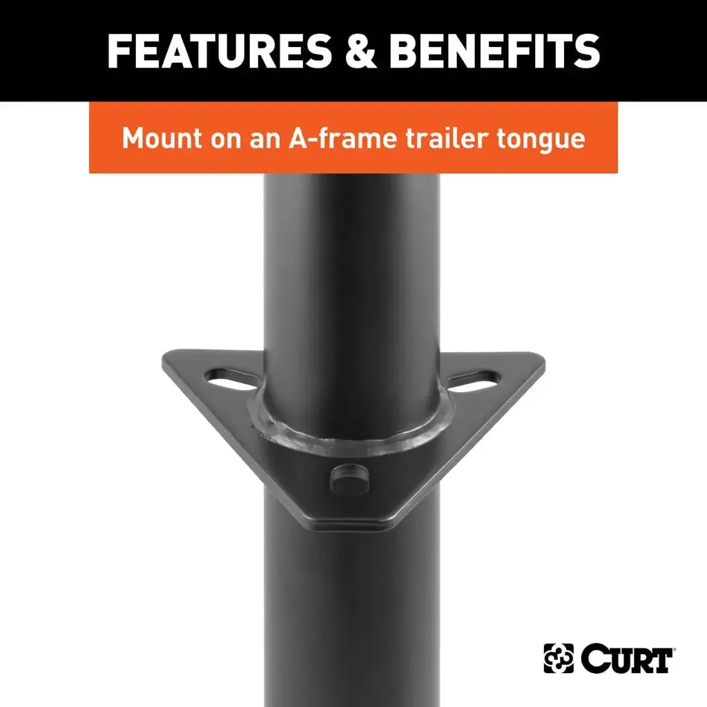 CURT 28204 A-Frame Jack with Side Handle (2,000 lbs, 14-1/2" Travel) - View 4