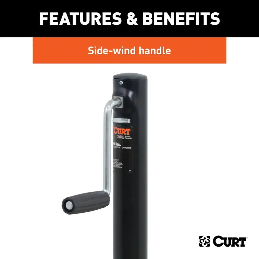 CURT 28204 A-Frame Jack with Side Handle (2,000 lbs, 14-1/2" Travel) - View 5