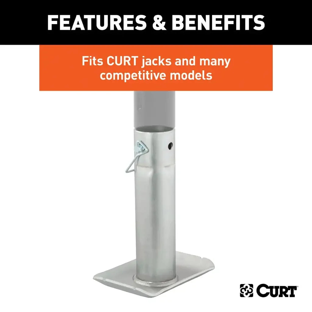 CURT 28274 Pin-On Jack Foot (Fits 2" Tube, 2,000 lbs, 8-1/2" Height) - View 4