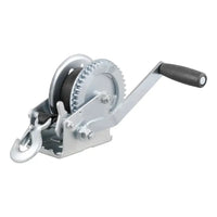 CURT 29435 Hand Crank Winch with 20' Strap (1,400 lbs, 7-1/2" Handle) - View 1