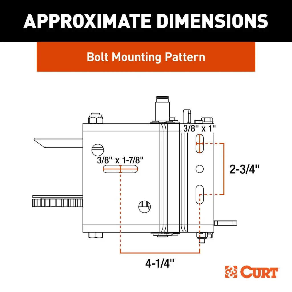 CURT 29526 Hand-Crank 2-Speed Winch, 2,600 lbs, 12.7:1 Low Gear Ratio, 10.6" Handle - View 4