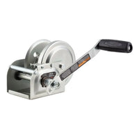 CURT 29610 Hand-Crank Brake Winch, 1,000 lbs, 4.2:1 Gear Ratio, 7" Handle - View 1