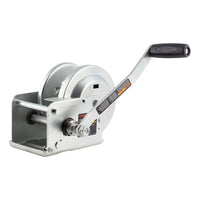 CURT 29615 Hand-Crank Brake Winch, 1,500 lbs, 5:1 Gear Ratio, 10.6" Handle - View 1