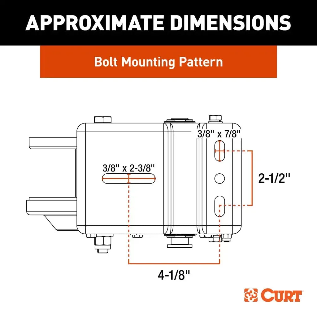 CURT 29615 Hand-Crank Brake Winch, 1,500 lbs, 5:1 Gear Ratio, 10.6" Handle - View 4