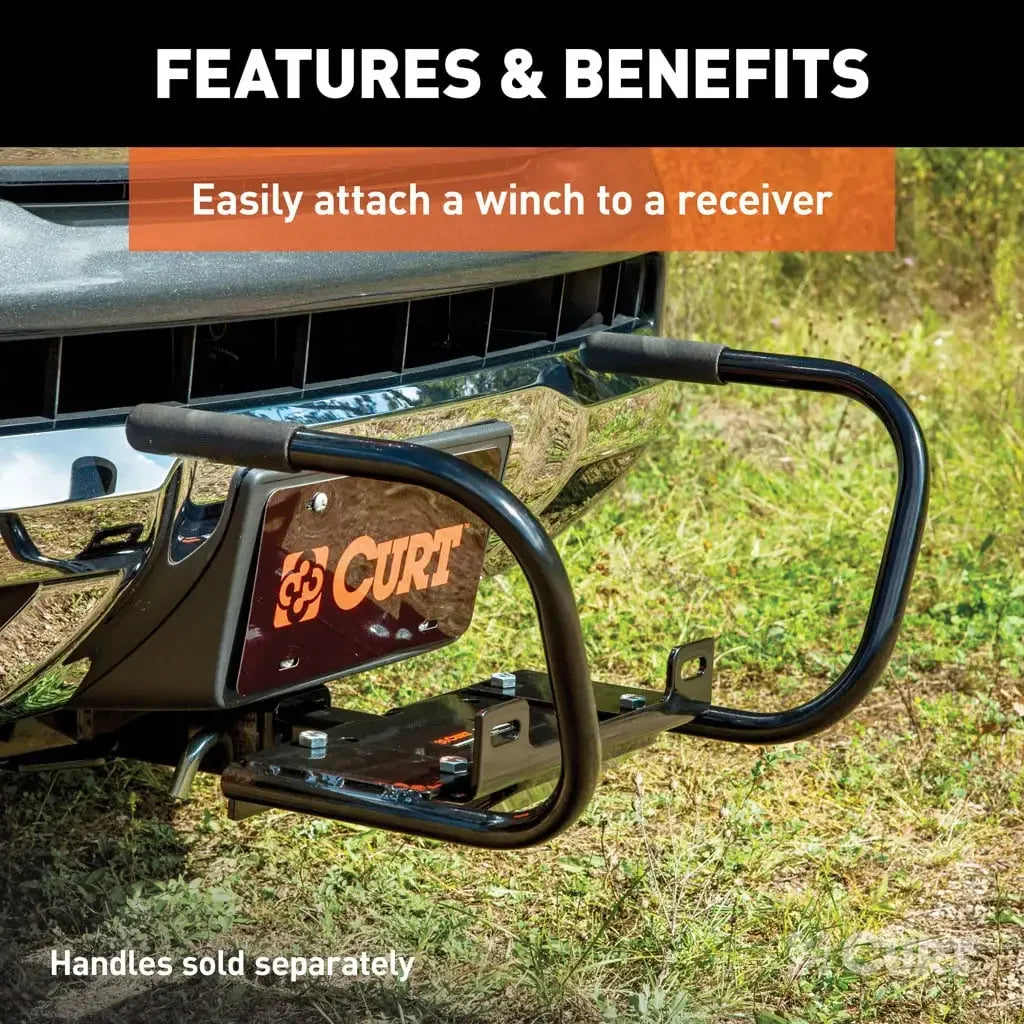 CURT 31010 Hitch-Mounted Winch Mount (Fits 2" Receiver) - View 4