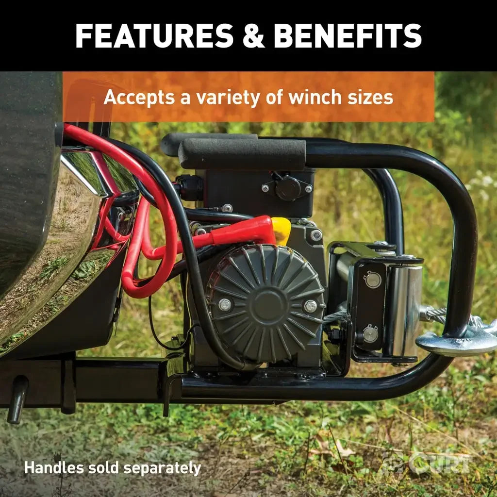 CURT 31010 Hitch-Mounted Winch Mount (Fits 2" Receiver) - View 5