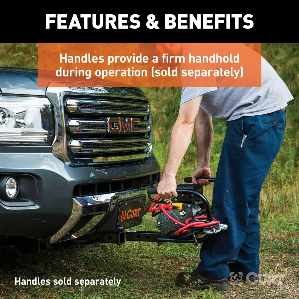 CURT 31010 Hitch-Mounted Winch Mount (Fits 2" Receiver) - View 6