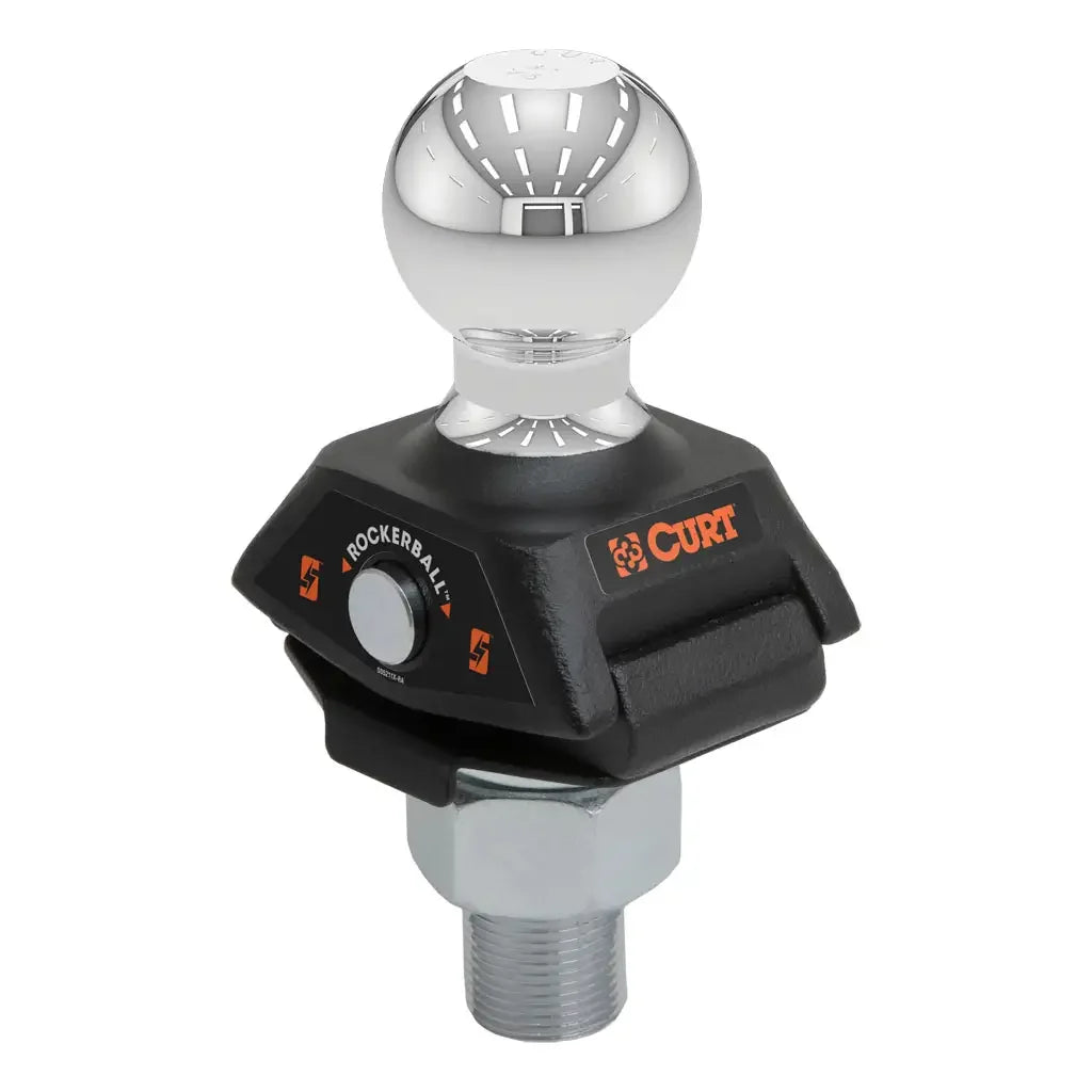 CURT 40249 RockerBall 2-5/16" Cushion Hitch Ball (1-1/4" Shank, 12,000 lbs, Packaged) - View 1