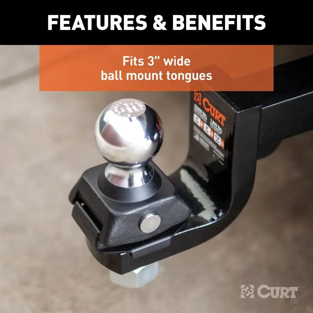 CURT 40249 RockerBall 2-5/16" Cushion Hitch Ball (1-1/4" Shank, 12,000 lbs, Packaged) - View 7