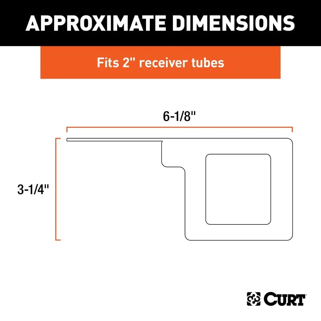 CURT 58001010 Easy-Mount Wiring Brackets for 4 or 5-Way Flat (2" Receiver, 10-Pack) - View 2