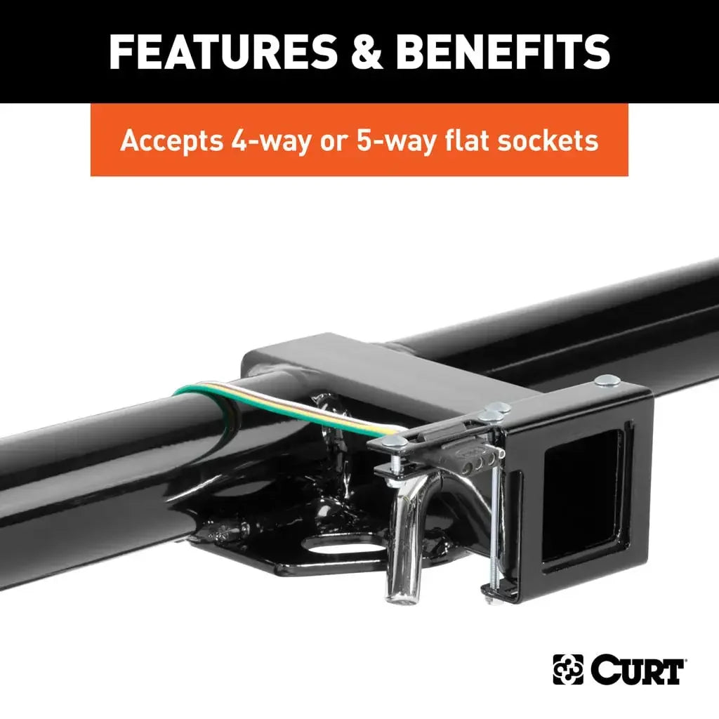 CURT 58001010 Easy-Mount Wiring Brackets for 4 or 5-Way Flat (2" Receiver, 10-Pack) - View 4